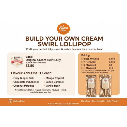 BUILD YOUR OWN LOLLI POP CREAM SWIRL BUILD YOUR OWN LOLLI POP CREAM SWIRL